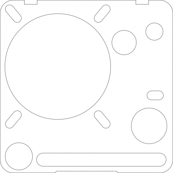 Colored Faceplate for Numark PT01 Scratch glossy