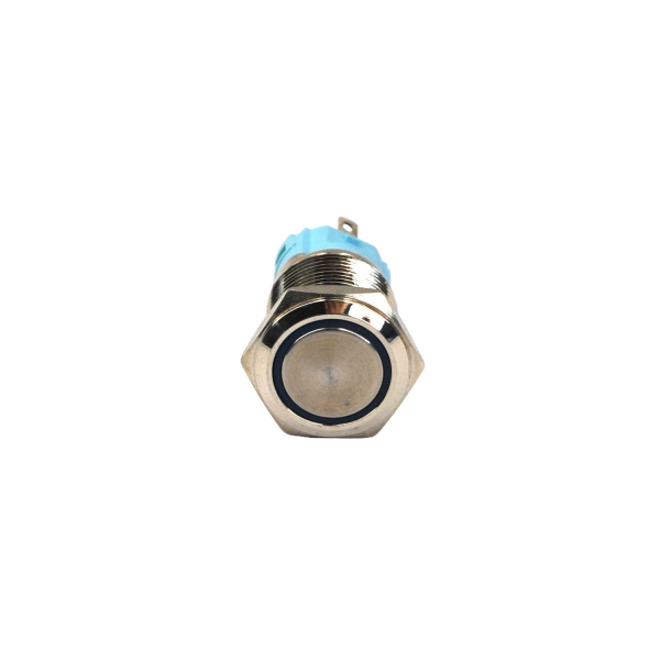 16mm Silver Momentary LED Push Button