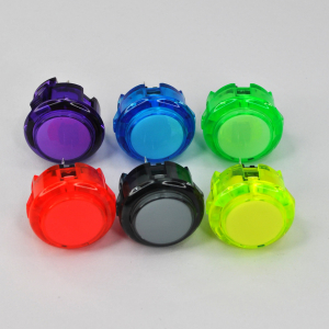30mm Transparent Colored Arcade Push Button