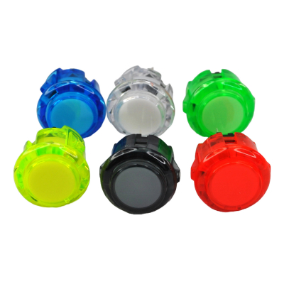 24mm Transparent Colored Arcade Push Button