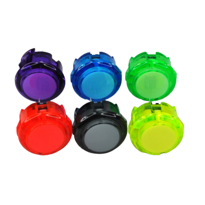 30mm Transparent Colored Arcade Push Button
